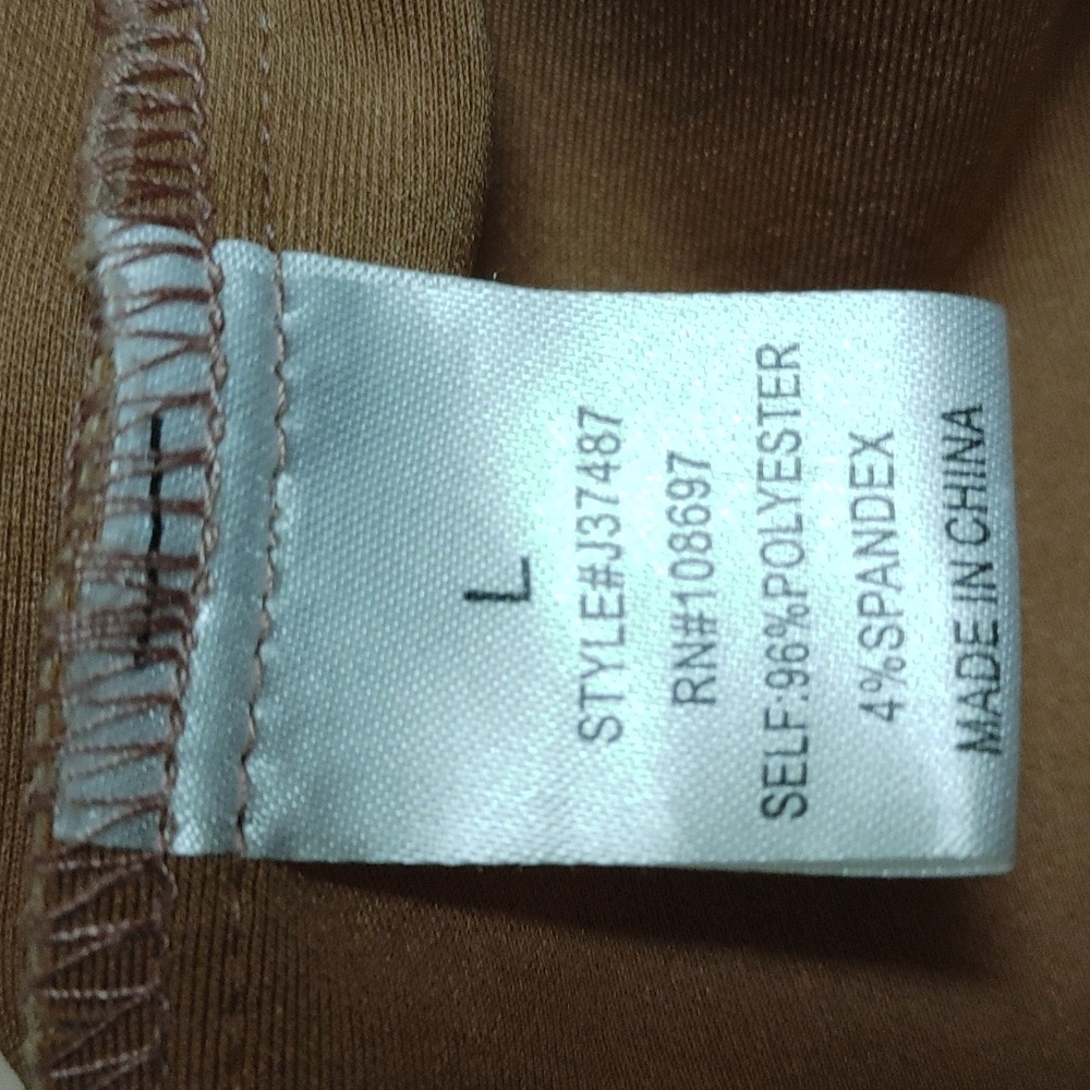 Alice Blue Faux Suede Beige Coat size Large - Picture 8 of 9